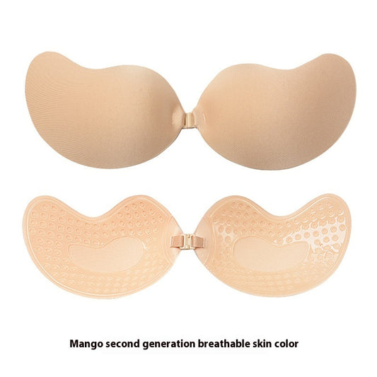 Invisible One-piece Silicone Lycra Gathering Bra Breast Pad Without Steel Ring